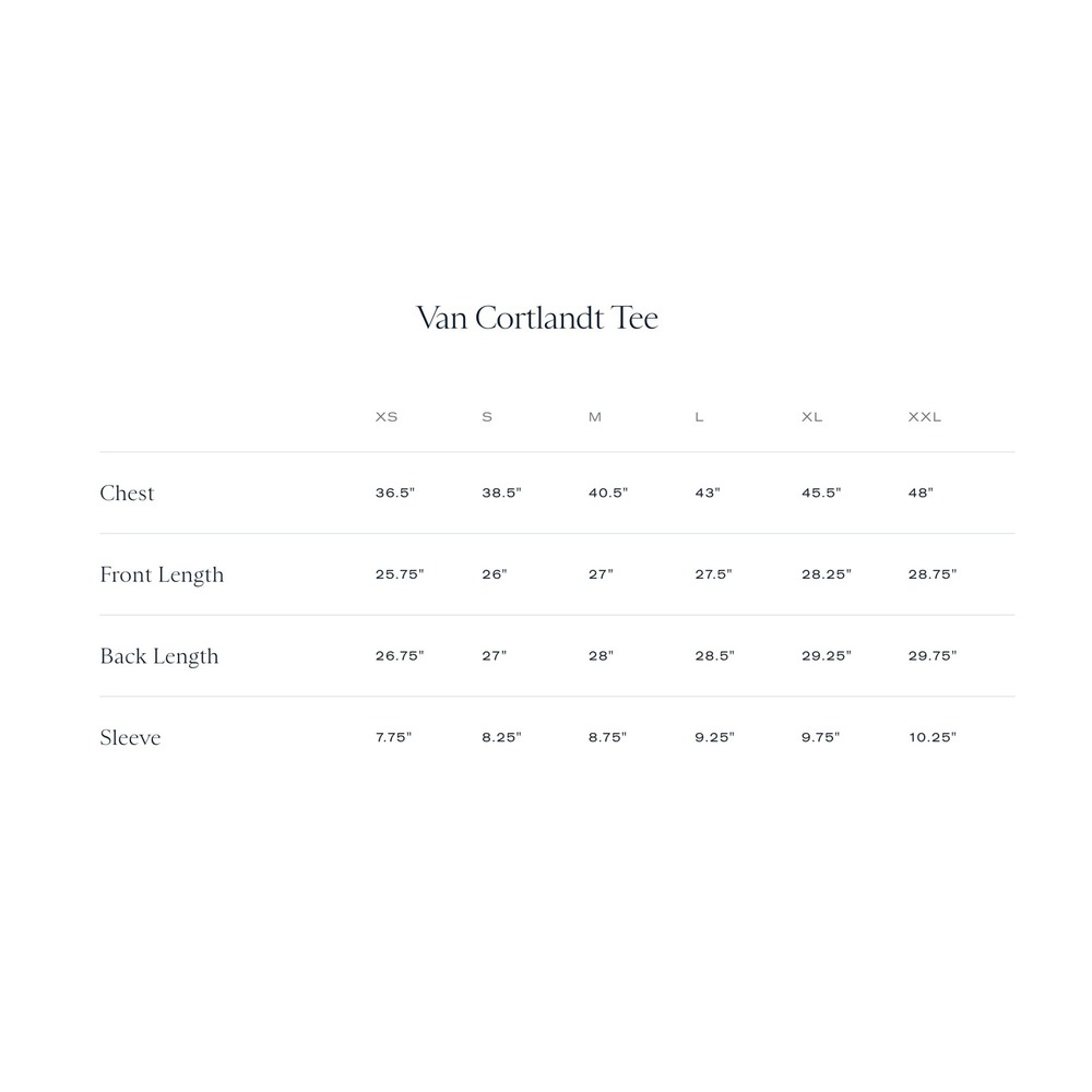 TRACKSMITH Van Cortlandt Tee Medium Navy Ivory Stripe Performance Running Shirt - Picture 3 of 11